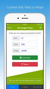 kVA Calculator screenshot 6