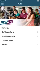 UniSport Köln screenshot 2