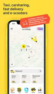 Yandex Go — taxi and delivery screenshot 0