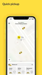 Yandex Go — taxi and delivery screenshot 1