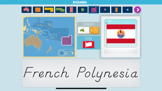 Oceania - Montessori Geography screenshot 2