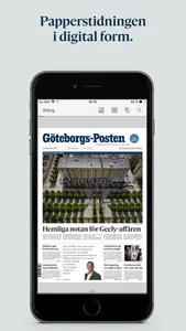 Göteborgs-Posten E-tidning screenshot 0