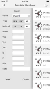 Transistors Handbook screenshot 1