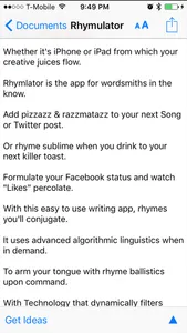 Rhymulator Rhyme Book + Editor screenshot 1