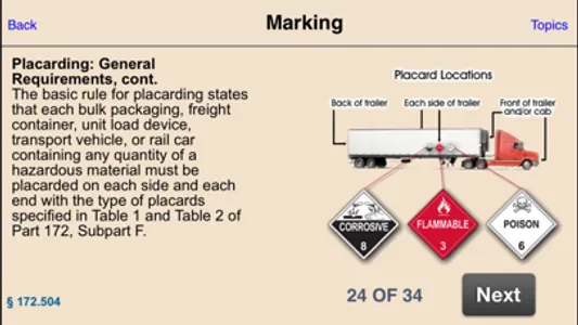 Hazmat Training General Awareness/Familiarization screenshot 1