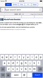 Svenska  Words Finder PRO screenshot 0