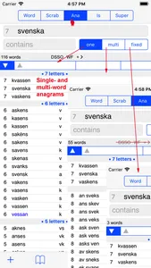 Svenska  Words Finder PRO screenshot 4