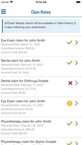 Equitable EZClaim Mobile screenshot 2