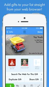GiftPlanner screenshot 1