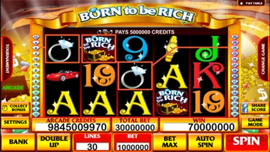 Born to be Rich Slot Machine screenshot 1