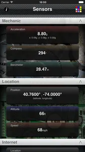 Sensors screenshot 0