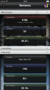 Sensors screenshot 1