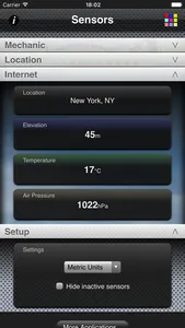 Sensors screenshot 2