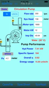 Centrifugal Pump Spec screenshot 0