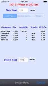 Centrifugal Pump Spec screenshot 3