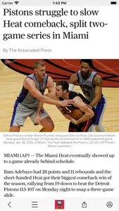 MLive: Detroit Pistons News screenshot 1