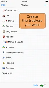 rTracker: Track It Your Way screenshot 0