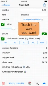 rTracker: Track It Your Way screenshot 1