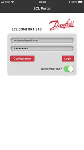 ECL Comfort 310 Portal screenshot 0