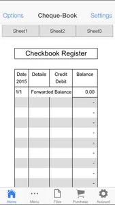 Check Book Register screenshot 1