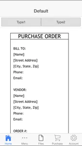 Purchase Order screenshot 0
