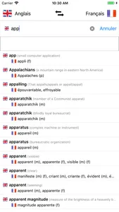 Dictionnaire Anglais-Français screenshot 0