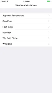 Weather Calculations screenshot 0