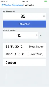 Weather Calculations screenshot 1