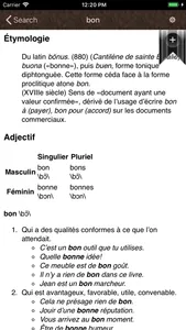 Grand Tour French Dictionary screenshot 1