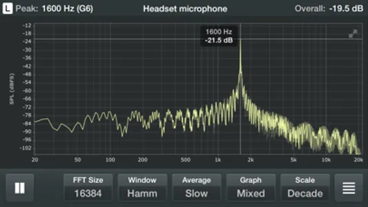 Spectrum Analyzer RTA screenshot 2