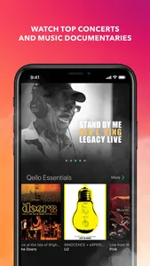 Qello: Watch Concerts & Docs screenshot 0