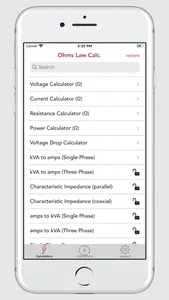 Ohms Law Calc. screenshot 0