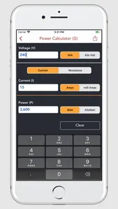 Ohms Law Calc. screenshot 1