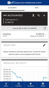 Farmers Bank and Trust NXT screenshot 2