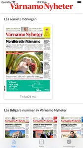 Värnamo Nyheter e-tidning screenshot 0