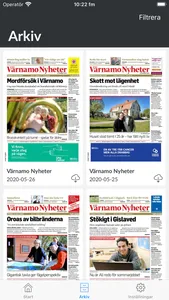 Värnamo Nyheter e-tidning screenshot 1