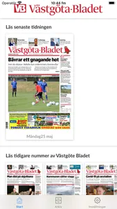 Västgöta-Bladet e-tidning screenshot 0