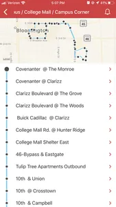 DoubleMap Bus Tracker screenshot 2