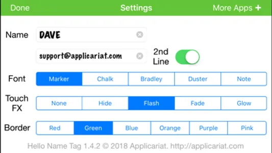 Hello Name Tag screenshot 1