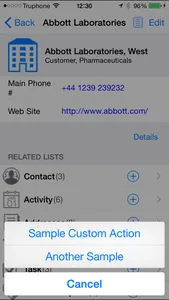 iEnterprise Mobile for Siebel screenshot 3