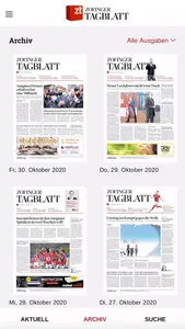 Zofinger Tagblatt - E-Paper screenshot 1