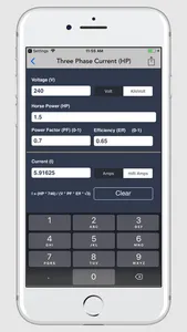 Electrical Calculator screenshot 1