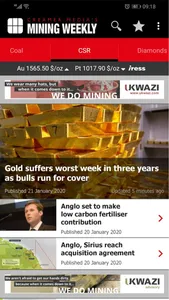 Creamer Media's Mining Weekly screenshot 0