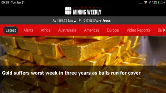 Creamer Media's Mining Weekly screenshot 2