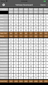 Yatzy Scorecard screenshot 0