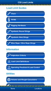 Overhead Lifting Load Limit Charts and Definitions screenshot 0