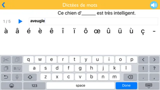 Dictées de mots screenshot 0