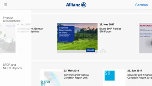 Allianz Investor Relations screenshot 4