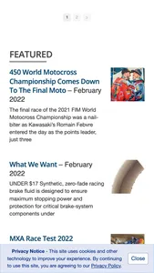 Motocross Action Magazine screenshot 1