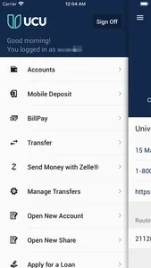 UCU's Mobile Banking screenshot 1